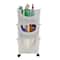 Mind Reader 3-Tier Ivory Rolling Plastic Storage Containers